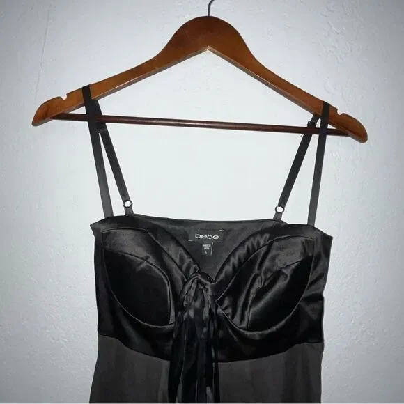 Bebe Black Cocktail Dress - Picture 3 of 9